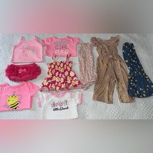 Baby girl spring summer clothes bundle 6/9 months